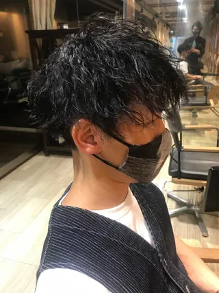 パーマ メンズ なりたいを叶える /町野 朝哉のヘアスタイル