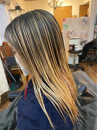 ロング カラー GOLD BLACK所属・究極の艶髪！ 艶神！大矢祥央のヘアスタイル