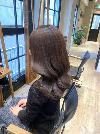 セミロング 顔周りcut・ご相談 ＝新宿しずく🇰🇷のヘアスタイル