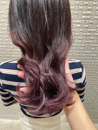 ミディアム カラー シャドールーツ美容師 篠原康太のヘアスタイル