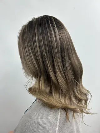 ミディアム カラー 下妻 カラーエクステ難波のヘアスタイル