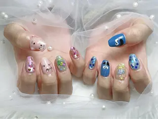 ネイル 【Eclat ｴｸﾗ】nail＆beauty所属・Eclat〔ｴｸﾗ〕 MOEKA𝜗𝜚*のネイルデザイン