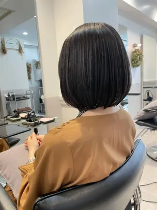 ミディアム 木下英治/ウルフ /レイヤー/銀座のヘアスタイル