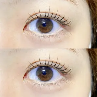 セミロング カラー ネイル マツエク・マツパ アイブロウ GO TODAY SHAiRE SALON 新宿Ciel店所属・似合わせまつ毛🫧 さくら🌸のマツエク・マツパデザイン