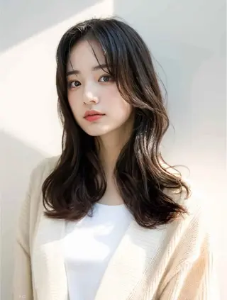 カラー ヘアセットを簡単に 🫧深井　花帆のヘアスタイル