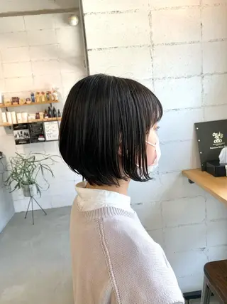 ショート やりすぎないパーマ ニュアンスパーマのヘアスタイル
