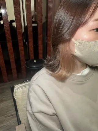 ショート カラー ヘアアレンジ MiU所属・韓国×髪質改善×美髪 縮毛矯正×レイヤーのヘアスタイル