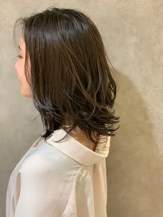 ミディアム Lamp所属・ショート／透明感 カラー加治竜汰💡のヘアスタイル