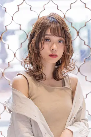 ミディアム カラー amie蒲田西口所属・🫧褒められ艶髪🫧 Minamiのヘアスタイル