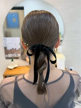 ヘアアレンジ moto船橋所属・対馬 粘音のヘアスタイル