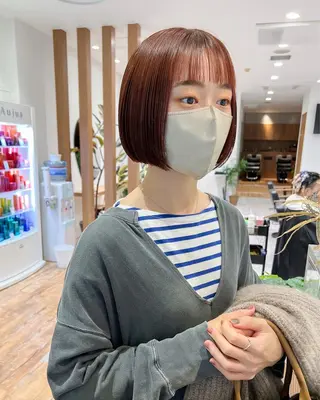 ショート カラー 韓国風スタイル 🍓MIZUKI🍓のヘアスタイル