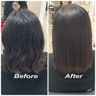 セミロング 【縮毛矯正/レディー スカット】美涼🎀のヘアスタイル