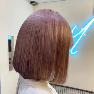 ミディアム 艶ピンク*ヘアセット 🌙shioriのヘアスタイル