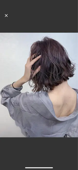 ミディアム カラー ヘアアレンジ 女性が憧れる ショート/角田愛和のヘアスタイル