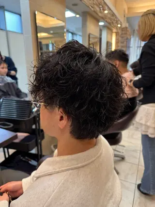 パーマ メンズ ⭐️透明感カラー/ パーマ⭐️宮野翔のヘアスタイル