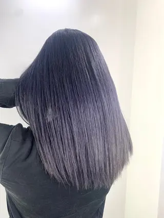 ロング カラー ダブルカラー寒色系 ボリューム改善ハヤトのヘアスタイル