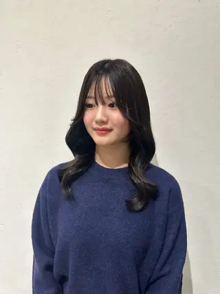 セミロング カラー 【RISA大濠店】 ʀɪɴᴀ 🌼のヘアスタイル