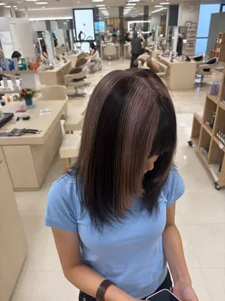 カラー 🎀暖色カラー/透明 感カラー/ひな🎀のヘアスタイル