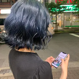 セミロング カラー 韓国ヘア🦋 MIYUのヘアスタイル