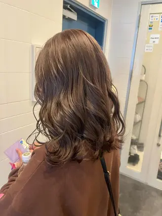 セミロング カラー 杉本 直樹のヘアスタイル