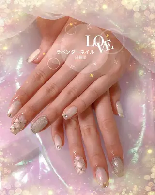 ネイル ラベンダー💖日暮里 ルル💖ネイルのネイルデザイン