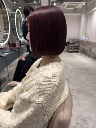 ミディアム カラー 立川/ブリーチ/ 複雑履歴/西川翔真のヘアスタイル