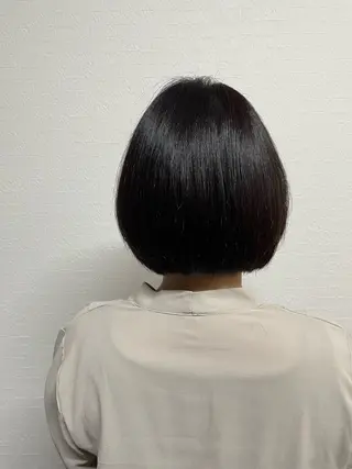 ミディアム カラー katae sayoriのヘアスタイル
