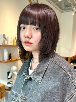 ミディアム sea by luvismけやき通り2号店所属・ボブ/ショート/ 縮毛矯正/岸本恭明のヘアスタイル