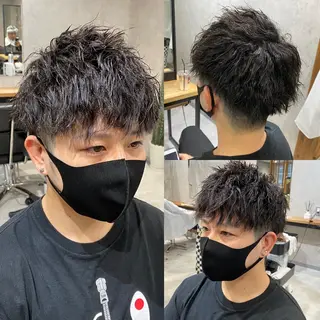 パーマ メンズ R/🤎 パーマ＆ブリーチ🔥のヘアスタイル