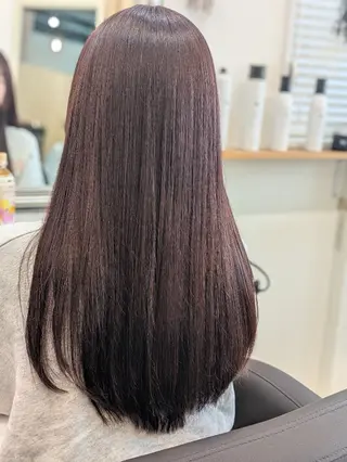 ロング カラー まりえ☆髪質改善/ 艶髪/オトナショートのヘアスタイル