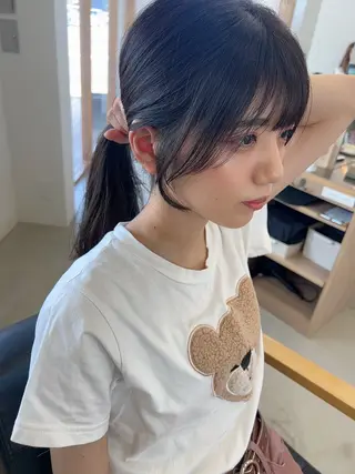 ロング カラー vince. moekoのヘアスタイル