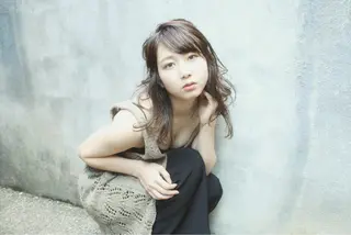 セミロング カラー vato マンツーマンサロンのヘアスタイル