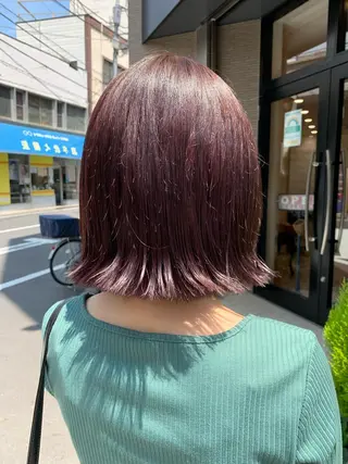 ミディアム カラー ヘアアレンジ 髪質改善&Spa fee南越谷2号店所属・髪質改善/南越谷/ 山岸彩夏のヘアスタイル