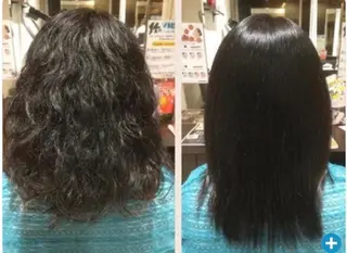 ミディアム パーマ CLOVER新田辺所属・石賀 早紀のヘアスタイル