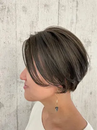 ショート 名駅/艶カラー/原田 永遠のヘアスタイル