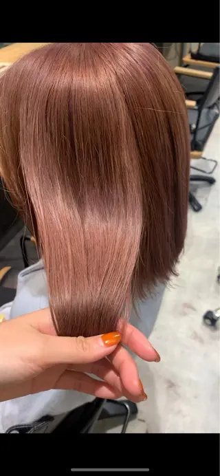 ミディアム カラー hub hair レイヤー/透明感のヘアスタイル