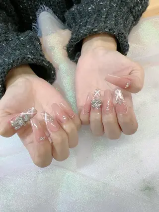 ネイル Hey🌈NAIL 長さ出し専門店のネイルデザイン