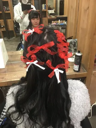ロング ヘアアレンジ 加藤 圭悟のヘアスタイル