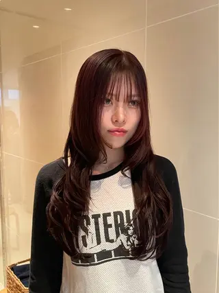 ロング カラー 縮毛矯正/レイヤー /ひかるのヘアスタイル