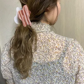 セミロング カラー ヘアアレンジ 当日予約大歓迎💗 依田瑞希のヘアスタイル