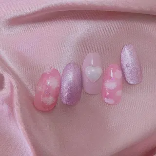 ネイル lili.nail y2k/ワンホンのネイルデザイン