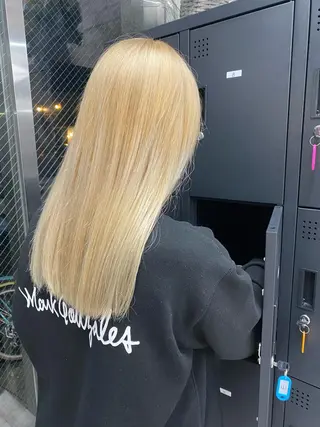 ロング カラー パーマ ヘアアレンジ メンズ キッズ ネイル マツエク・マツパ アイブロウ ハイトーンNo.1 👩🏼NaGiSaのヘアスタイル