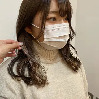 セミロング カラー 🪭risa 暖色/レイヤー🪭のヘアスタイル