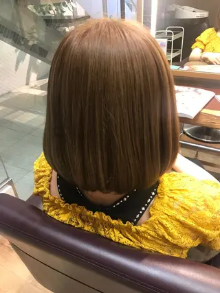 ミディアム 🫧透明感カラー/ ボブ/小笠原汐海🪽のヘアスタイル