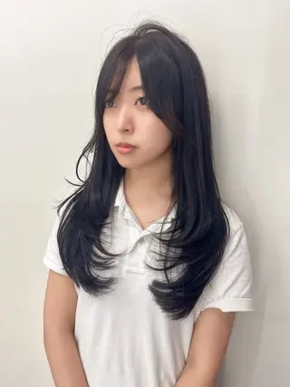 ロング カラー ヘアアレンジ 韓国ヘア/髪質改善 TAKAHIROのヘアスタイル