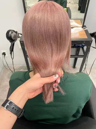 ミディアム カラー 心斎橋/ブリーチ minamiのヘアスタイル