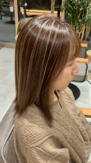 ショート カラー 赤みゼロ 🤎柔ベージュのヘアスタイル