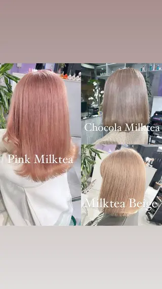 ミディアム Lavy kyoto所属・Lavy カラー&エクステのヘアスタイル