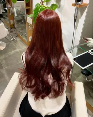 ロング カラー 原宿♡透明感カラー♡ 縮毛矯正【MAYU】のヘアスタイル