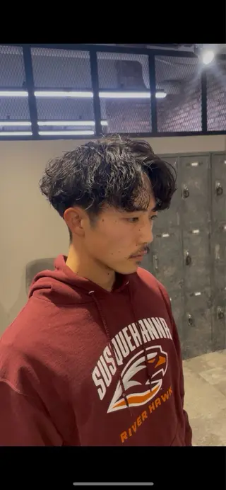 パーマ メンズ 波巻き/サーフカール 🌊吉野裕稀のヘアスタイル